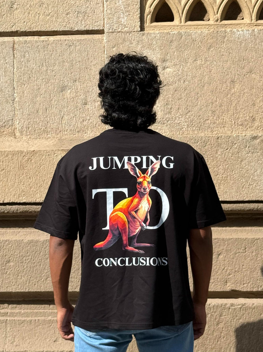 Mid Air Thinking (Black) - Oversized Tshirt